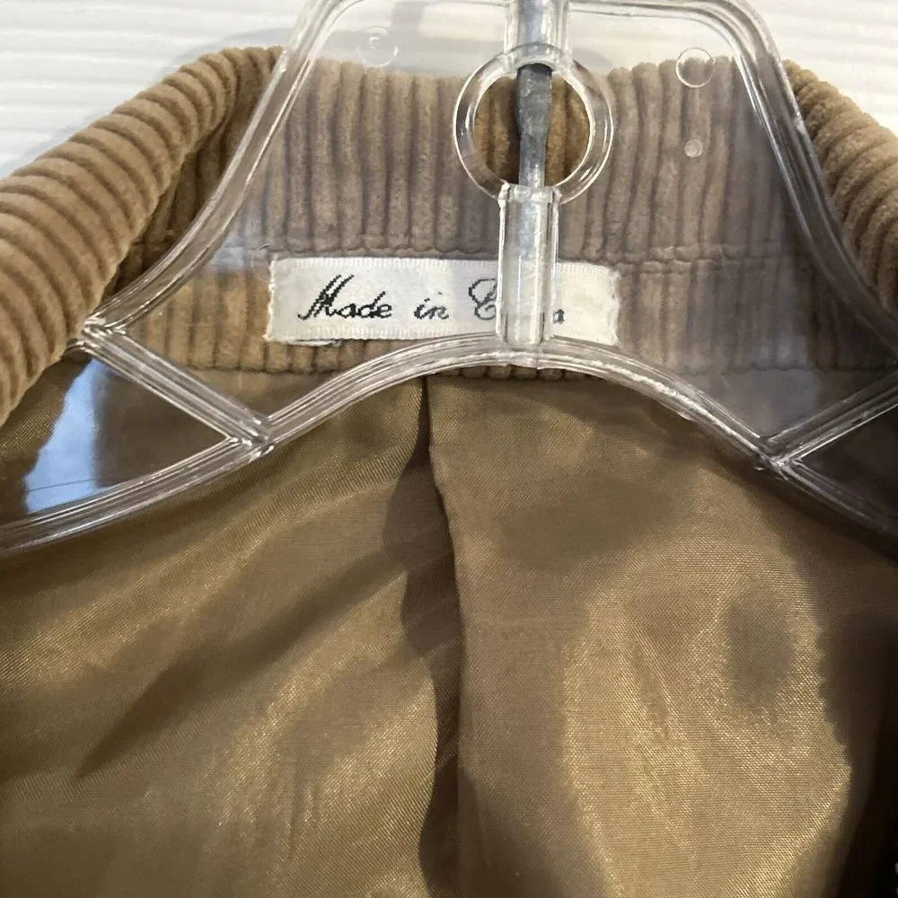 Vtg‎ 70's Wentworth Sport Coat Brown CORDUROY Jacket 44L Blazer